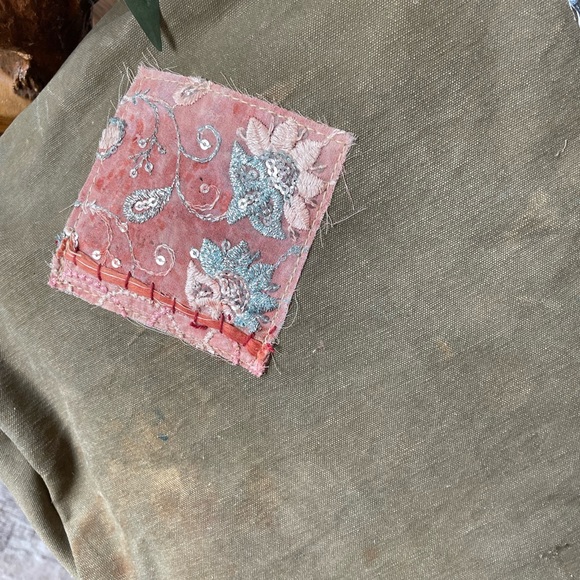 Crossbody purses made out of recycled army tents. - Picture 2 of 5